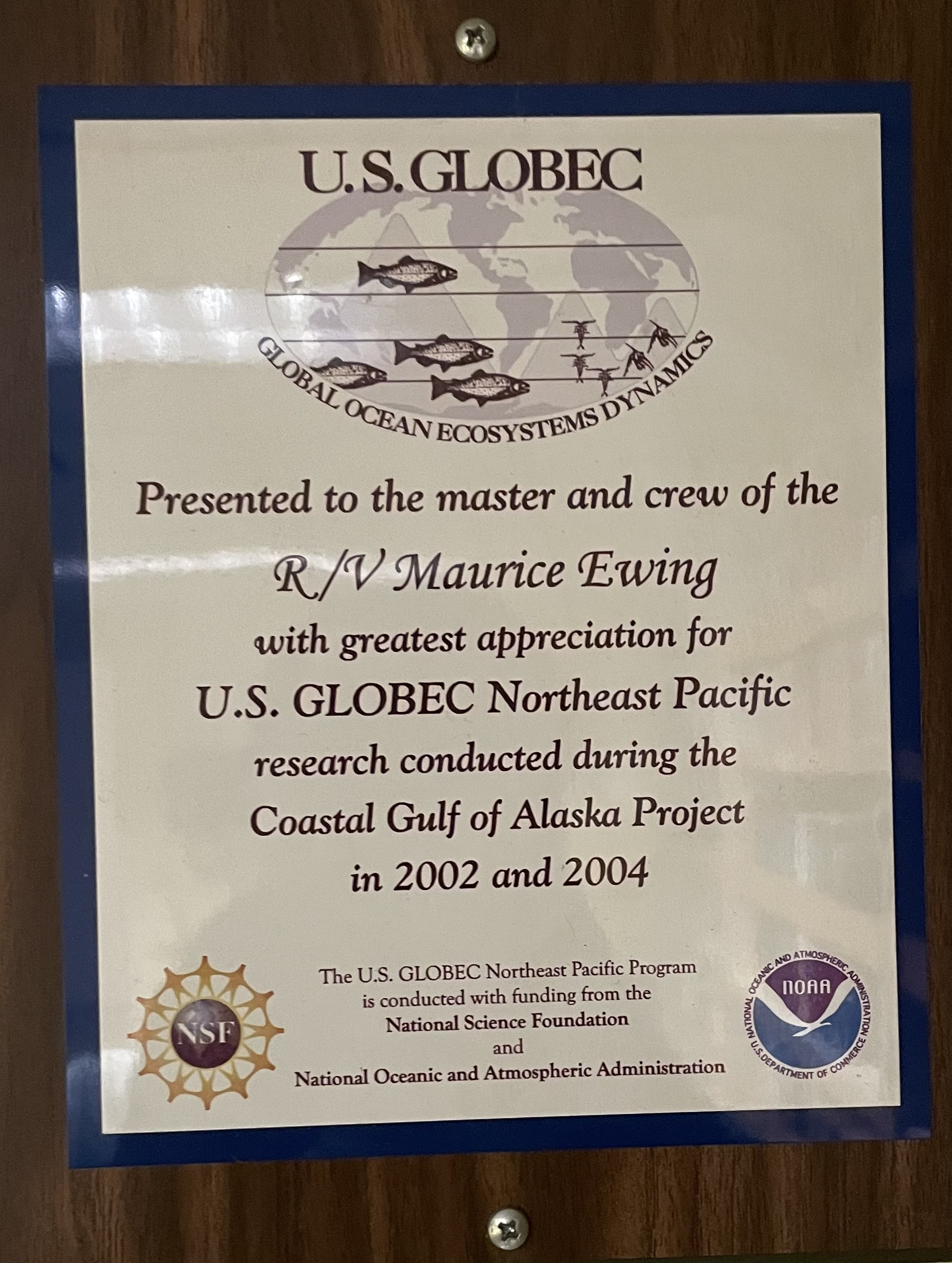 Photo Commemorating Achievements of the Ewing