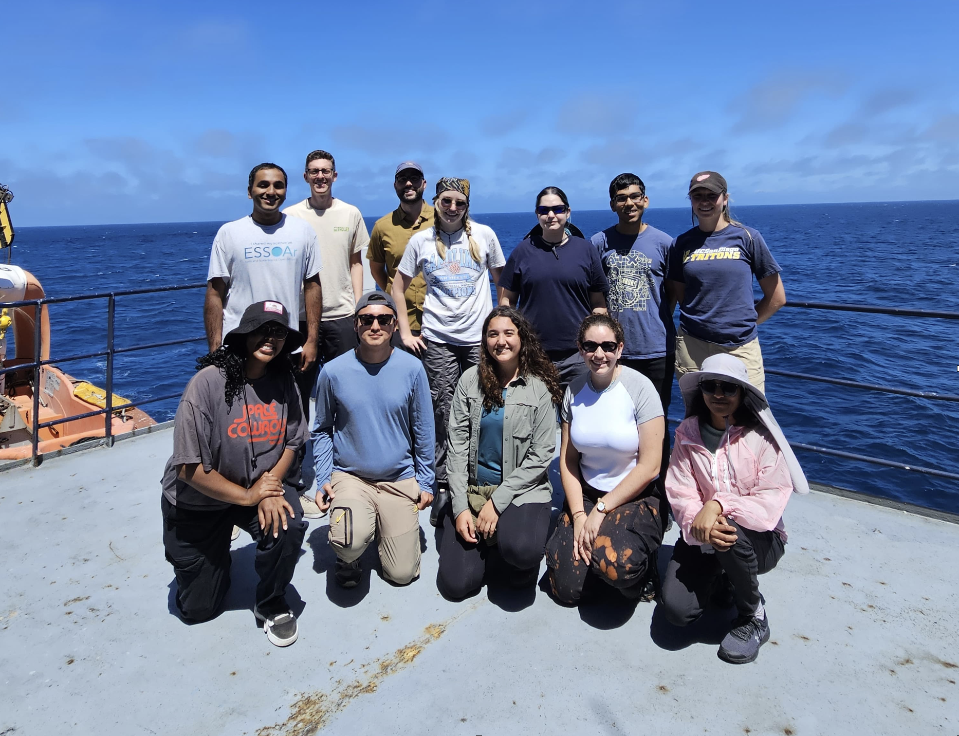 Photo of the Science Part on Deck